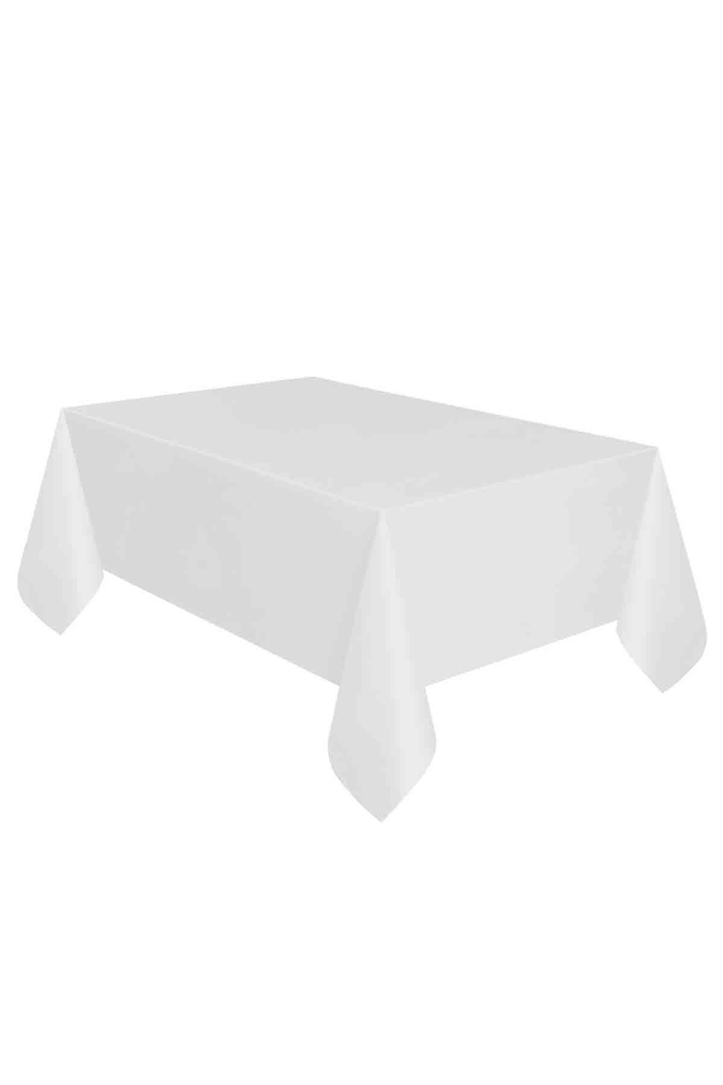 Roll-Up Plastik Masa Örtüsü Beyaz 137 x 270cm 1 Adet