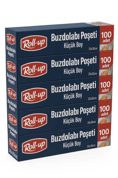 Roll-Up Buzdolabı Poşeti Küçük Boy 20x30cm 100 Adet x 5 Paket - 1
