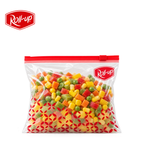 Roll-Up Fermuarlı Buzdolabı Poşeti 1 Litre 10 Adet - 1