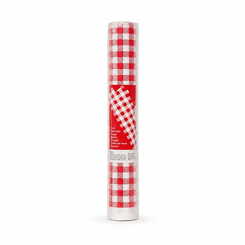 Roll-up Kağıt Masa Örtüsü Kırmızı Kare Desenli 100cmx150cm 16 Yaprak - 2
