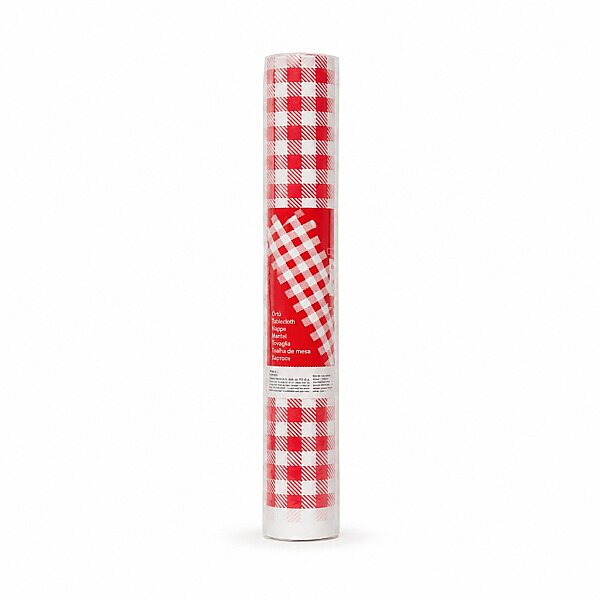 Roll-up Kağıt Masa Örtüsü Kırmızı Kare Desenli 100cmx150cm 16 Yaprak - 2