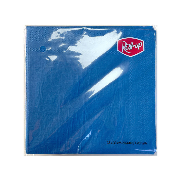 Roll-Up Kağıt Peçete Lacivert 33 x 33cm 20li - 1