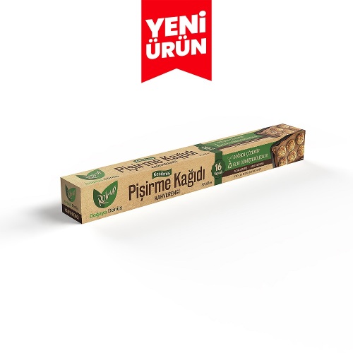 Roll-up Kahverengi Kesilmiş Pişirme Kağıdı 37cmx42cm 16 Yaprak - 1