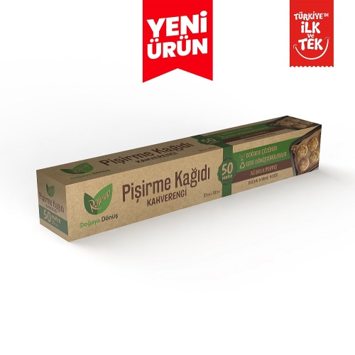 Roll-up Kahverengi Pişirme Kağıdı 37cmx50m 1 Adet - 1