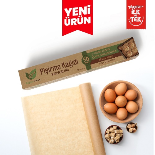 Roll-up Kahverengi Pişirme Kağıdı 37cmx50m 1 Adet - 2