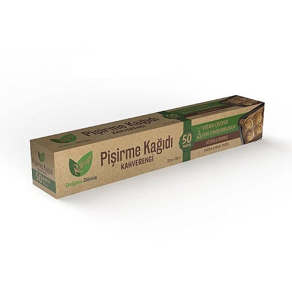 Roll-up Kahverengi Pişirme Kağıdı 37cm x 50 m - 1
