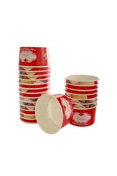 Roll-Up Karton Dondurma Kasesi Küçük 100cc 50li - Roll-Up