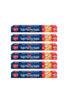 Roll-Up Kesilmiş Yağlı Pişirme Kağıdı 16 Yaprak 6lı Kutu Set - 2