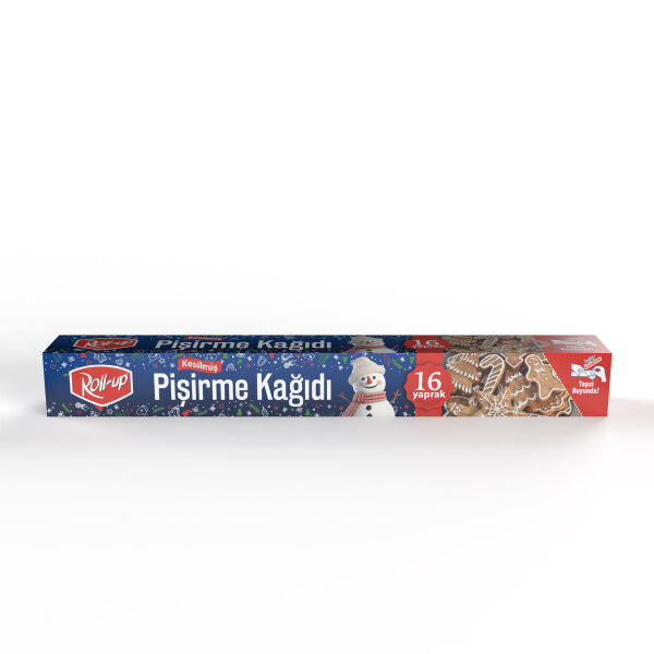 Roll-Up Kış Temalı Kesilmiş Pişirme Kağıdı 37cm x 42cm 16 Yaprak - 1