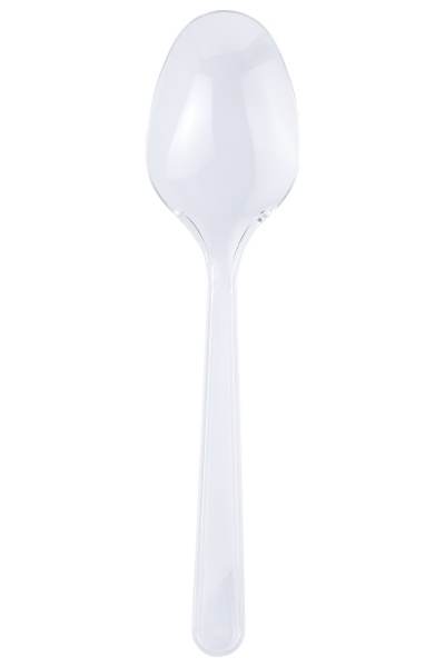 Roll-Up Lüks Plastik Kaşık Şeffaf 10lu - 1