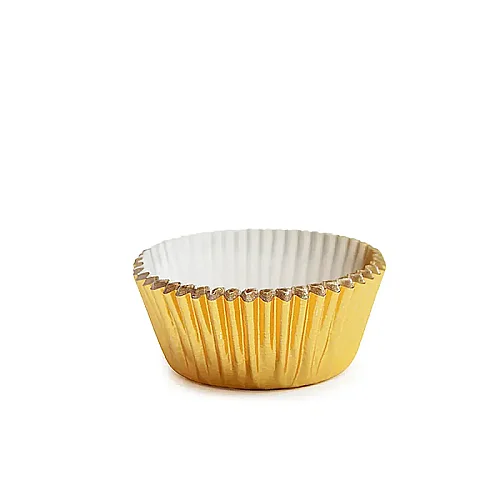 Roll-up Muffin Kek Kapsülü Altın Mini Boy 100 Adet