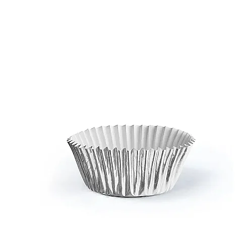Roll-up Muffin Kek Kapsülü Gümüş Mini Boy 100 Adet