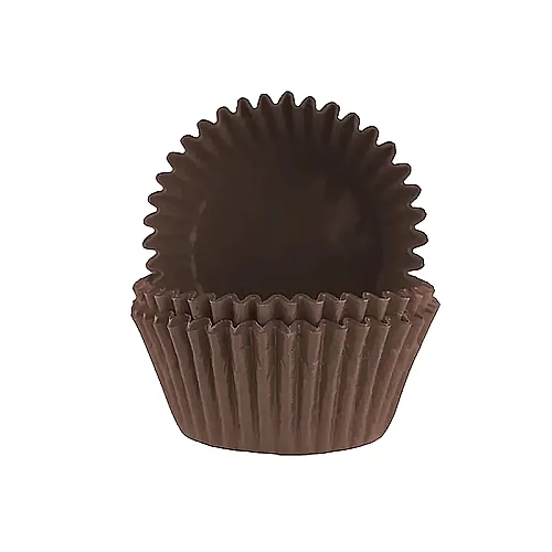 Roll-up Muffin Kek Kapsülü Kahverengi İnce 100 Adet - 2