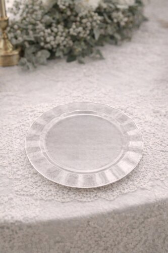 Roll-Up Plastik Kalın Tabak Büyük 26 cm Şeffaf 6 Adet - Roll-Up