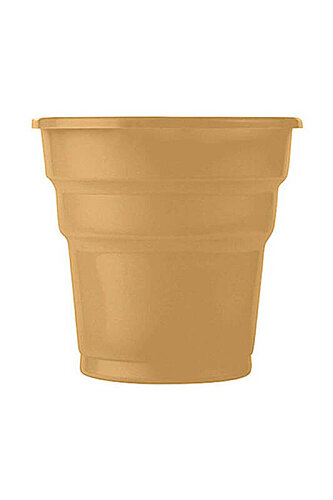 Roll-up Plastik Meşrubat Bardağı Altın 7 oz 25 Adet - Roll-Up