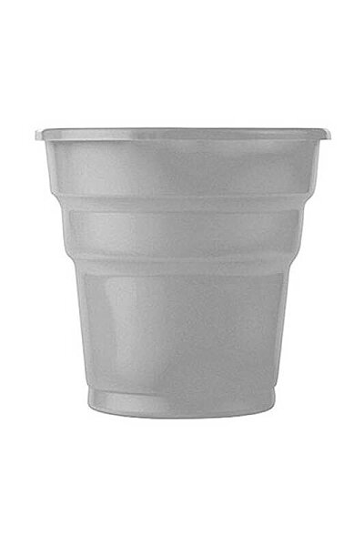 Roll-Up Plastik Meşrubat Bardağı Gümüş 7 oz 25 Adet - 1