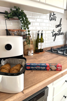 Roll-Up Kesilmiş Mini Pişirme Kağıdı Airfryer - Tost Makinesi - Mini Fırın uyumlu 12 Yaprak x 4 Kutu - 2