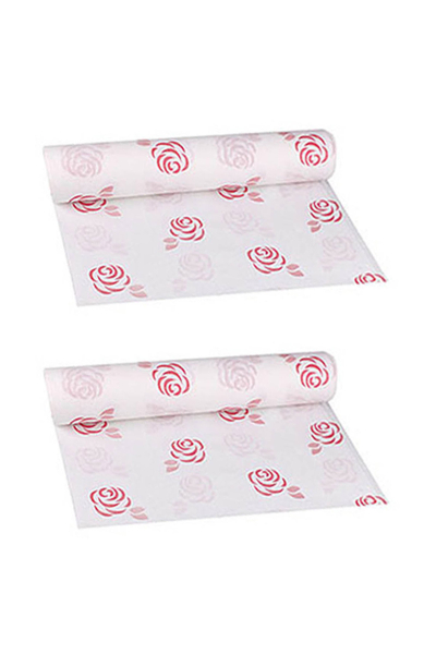 Roll-Up Rulo Kağıt Masa Örtüsü Çiçek Desenli 100 x 150cm 16 Yaprak 2 Adet - 1