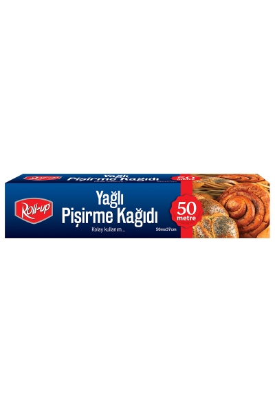 Roll-Up Silikonlu Pişirme Kağıdı 37cm x 50 m 1 Adet - 1