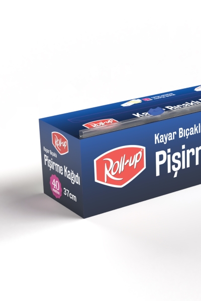 Roll-Up Silikonlu Pişirme Kağıdı Kayar Bıçak Hediyeli 37cm x 40 m 1 Adet - 3