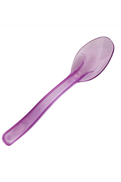 Transparan Dondurma/Tatlı Kaşık Pembe Dalgalı Model 50li - 1