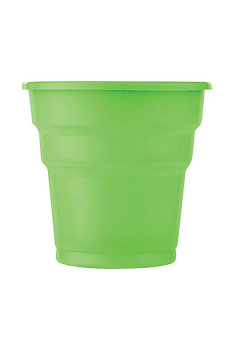 Roll-Up Plastik Meşrubat Bardağı Yeşil 180cc-7oz 25li - 1